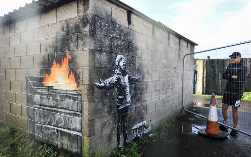 Banksy mural gets new home after being sold to art collector for £100,000