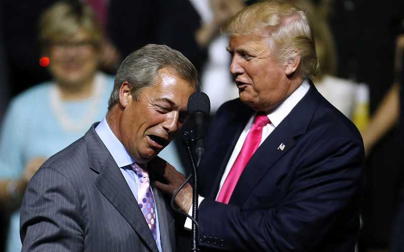Trump praises Nigel Farage and refuses to apologise for 'nasty' jibe as he leaves US