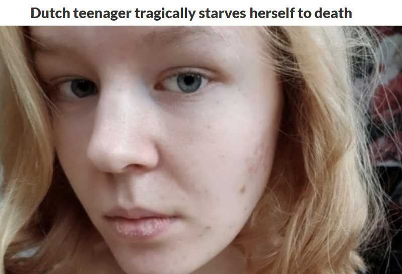 Dutch teenager tragically starves herself to death