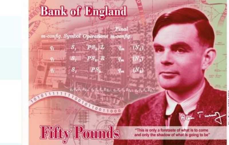 Na plastikowym banknocie £50 pojawi się Alan Turing