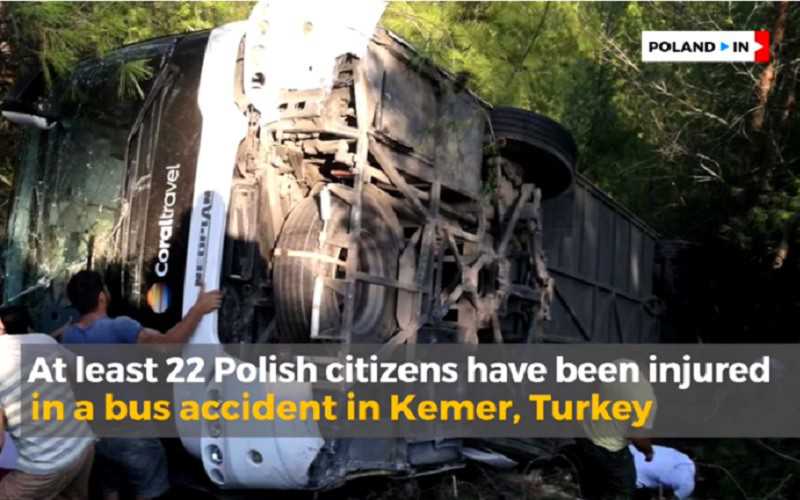 Turcja: Autokar z Polakami spadł ze skarpy. Wielu poszkodowanych