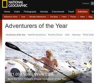 Kajakarz Doba Podróżnikiem Roku w plebiscycie "National Geographic"