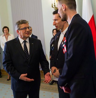 President of Poland gave medals for members of  Polish Volleyball Team