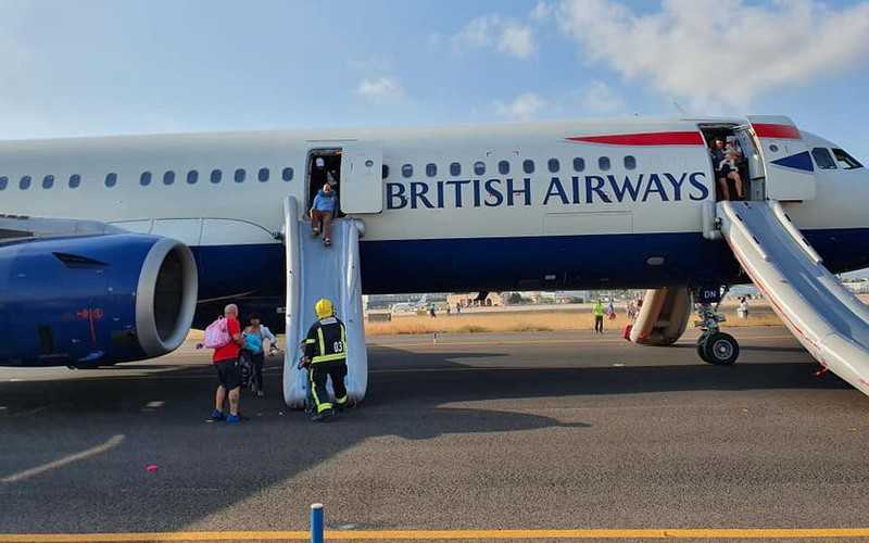 Hiszpania: Samolot British Airways zapalił się podczas lądowania. Są ranni