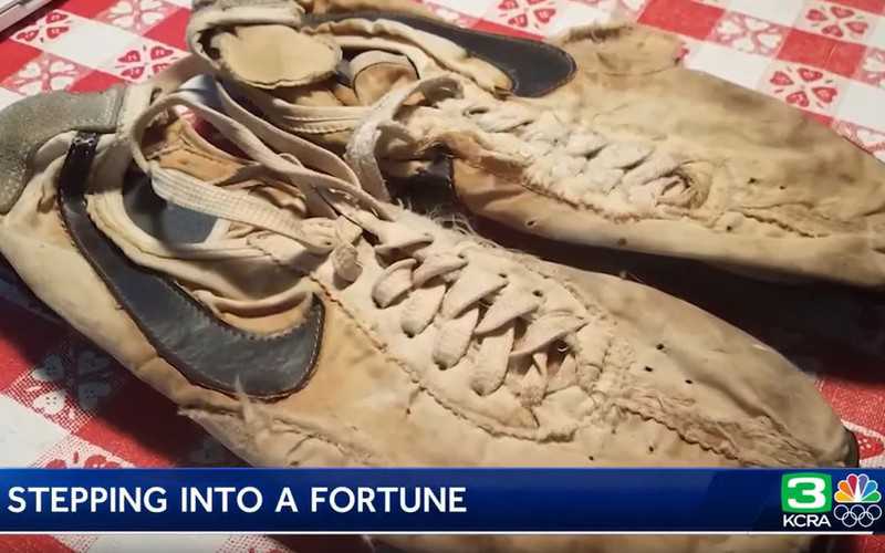 Nike Track shoes used in 1972 olympic trials sell for $50K