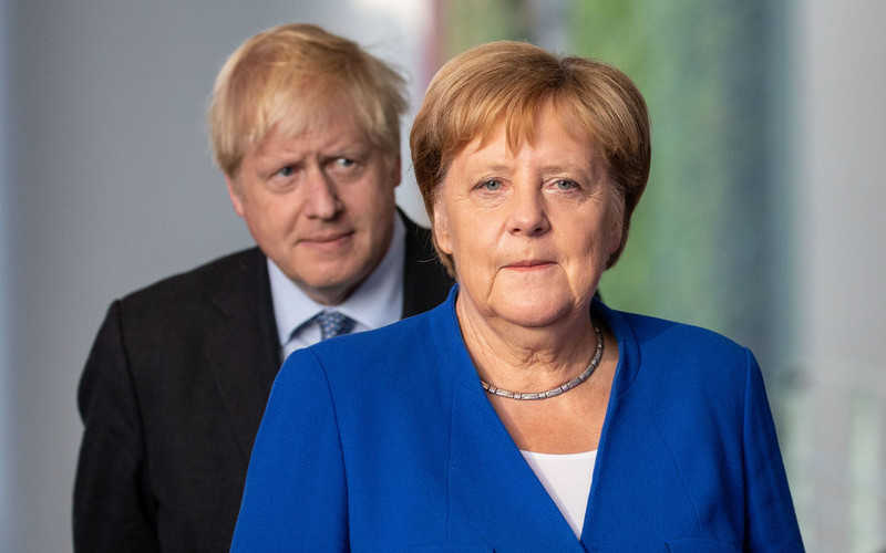 Merkel delivers Brexit ultimatum to Johnson on UK PM's first visit to Berlin