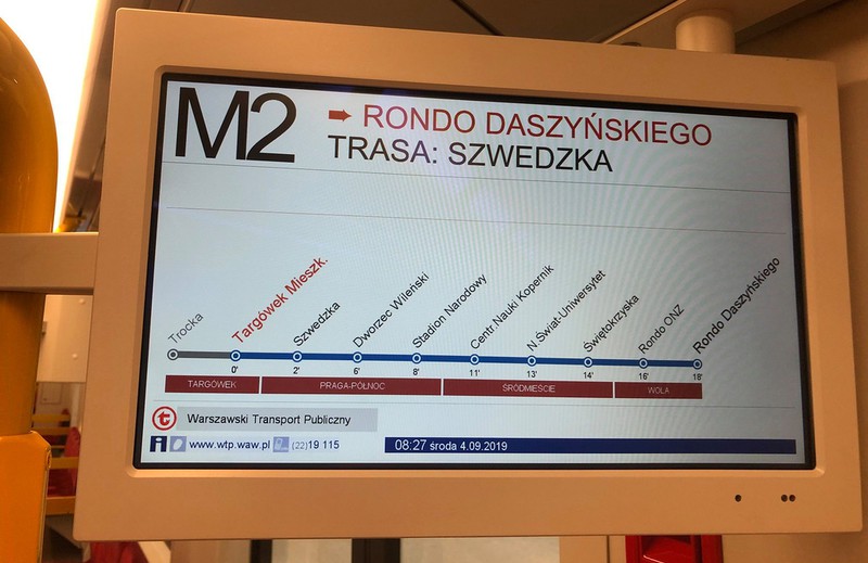 Warszawa: Pociągi II linii metra ruszyły nowym odcinkiem na Pradze-Północ i Targówku