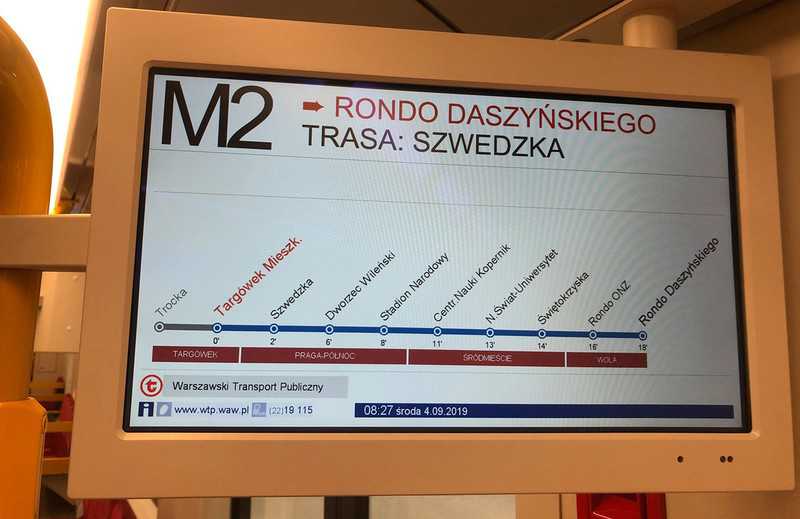 Warszawa: Pociągi II linii metra ruszyły nowym odcinkiem na Pradze-Północ i Targówku