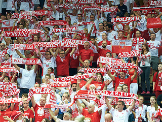 Poland volleyball fans going to Berlin