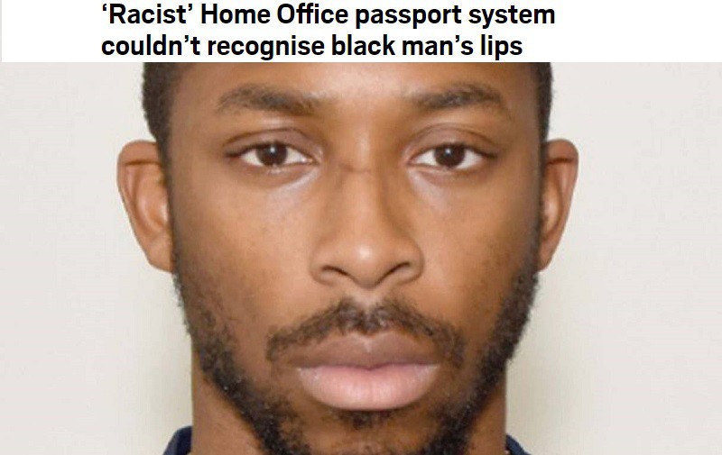 'Racist' Home Office passport system couldn't recognise black man's lips 