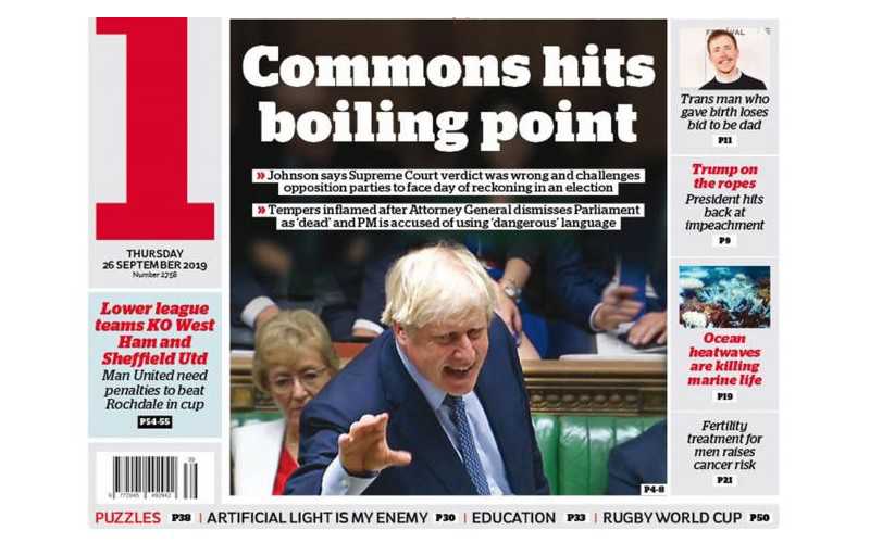 Newspaper headlines: 'Bitter and extraordinary scenes in Commons'