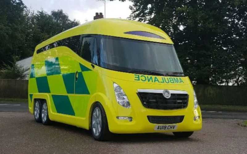 New £250,000 spaceship ambulances can reach speeds of 99mph