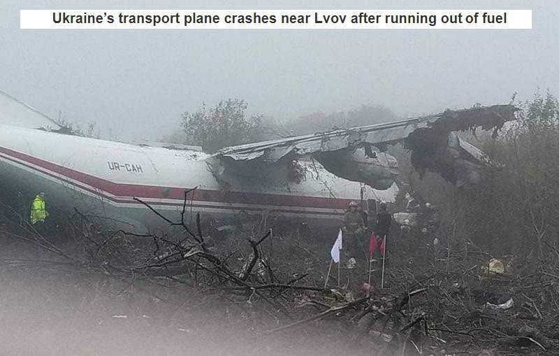 Ukraina: Awaryjne lądowanie samolotu. Zginęło 5 osób