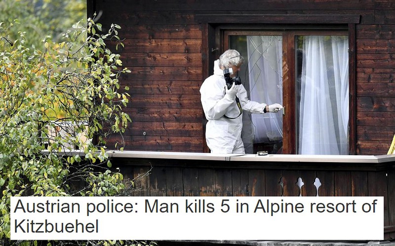 Austria: Desperat zastrzelił 5 osób. Wszystko przez zazdrość