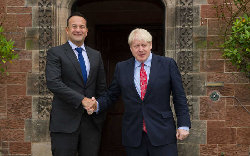 Boris Johnson and Leo Varadkar say they 'see pathway' to Brexit deal
