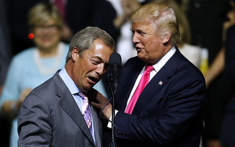 Donald Trump told Nigel Farage what Boris Johnson should do about Brexit