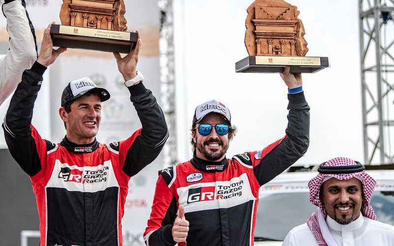 Alonso clinches first rally-raid podium with Toyota