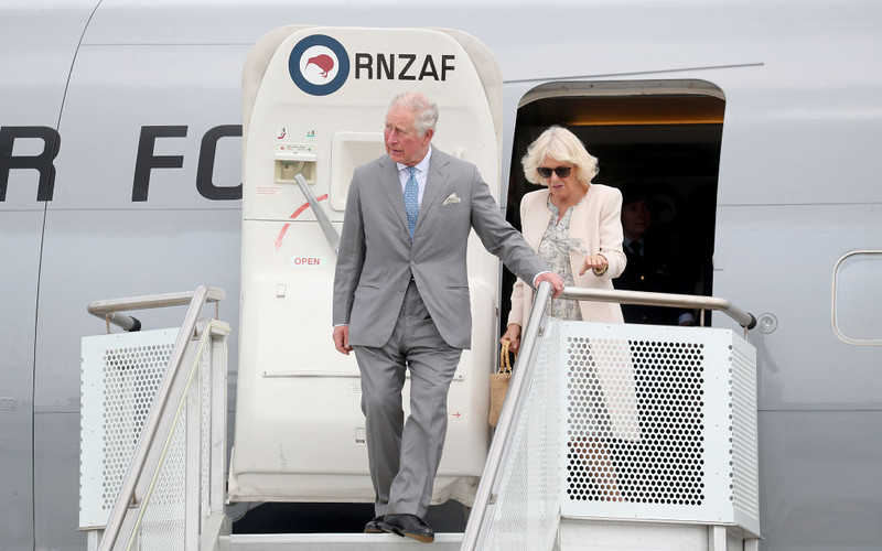 Prince of Wales and Duchess of Cornwall arrive in New Zealand for tour