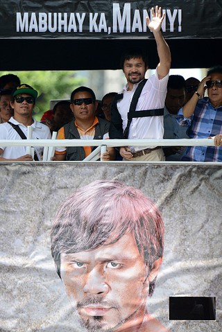 Pacquiao powitany na Filipinach jak bohater narodowy