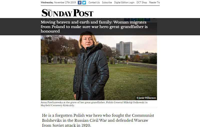 Polka wyjechała do UK, by walczyć o godny pochówek pradziadka
