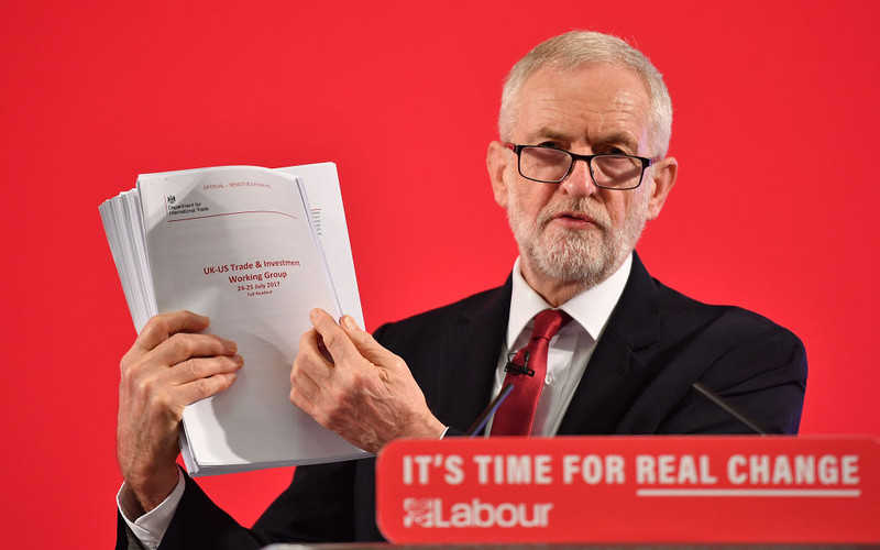 Jeremy Corbyn reveals 451 pages of uncensored pages 'proving NHS up for sale'