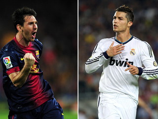 Messi and Ronaldo have 10 Champions League goals each for Barcelona this season