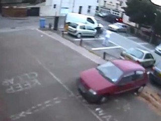 CCTV footage shows moment van driver hit pedestrian in Ipswich car park