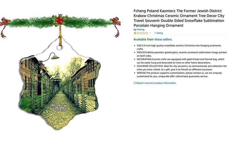 Amazon has removed products representing the Auschwitz-Birkenau camp from the store