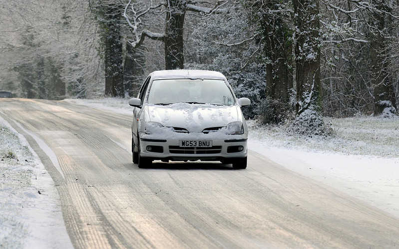 Arctic blast as drivers have been warned of hazardous icy roads