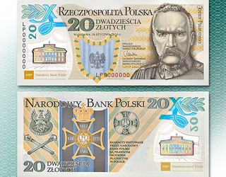 Banknot z Piłsudskim najlepszy na świecie