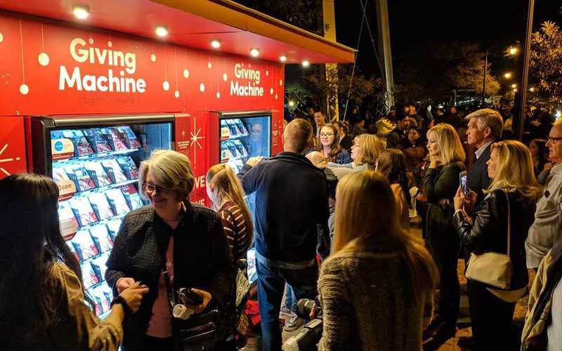 Charitable vending machines open in London this Christmas