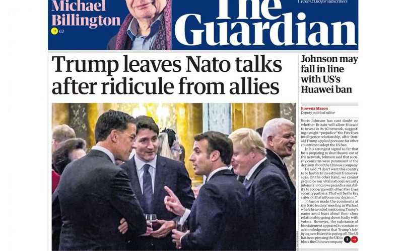 Newspaper headlines: Trump 'gets hump'