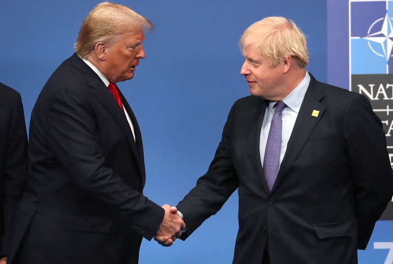 Johnson and Trump talked about an "ambitious free trade agreement"