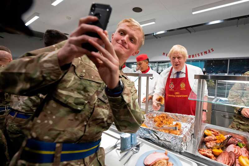 Boris Johnson odwiedził brytyjskich żołnierzy w Estonii