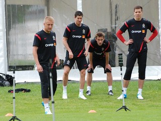 Firs trening of Polish National Football Team in Warsaw