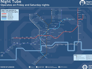 Opublikowano oficjalną mapę nocnego metra w Londynie