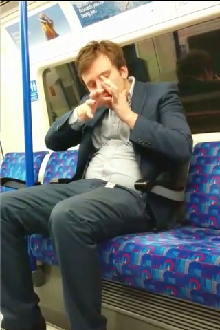 City worker was filmed snorting cocaine on the Tube