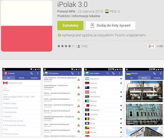 iPolak (iPole) - Foreign Ministry mobile application for travellers
