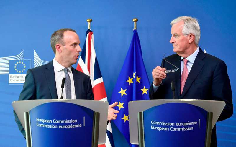 Raab warns Brussels over trade deal as he sets out Brexit vision