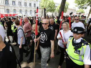 Polscy neonaziści protestowali w centrum Londynu
