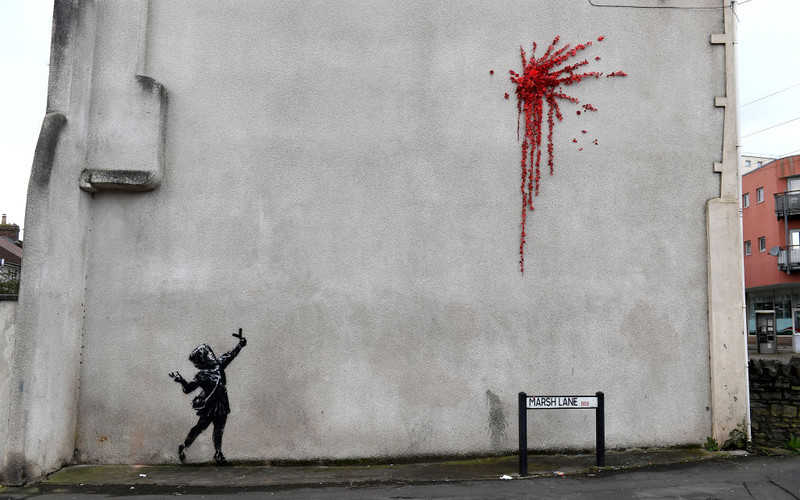 Walentynkowy mural w Bristolu to Banksy