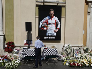 Lewis Hamilton among mourners at Jules Bianchi's funeral in Nice