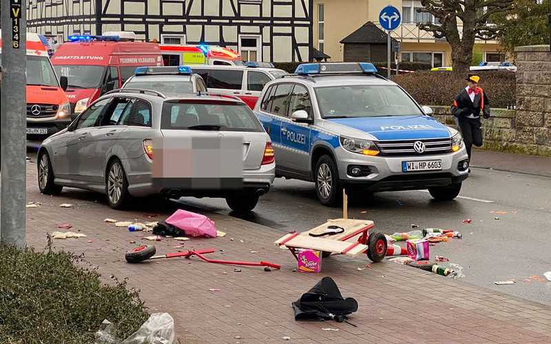 Several injured after car rams into carnival procession in Germany