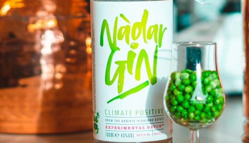 Scottish distillery launches 'carbon neutral' pea gin
