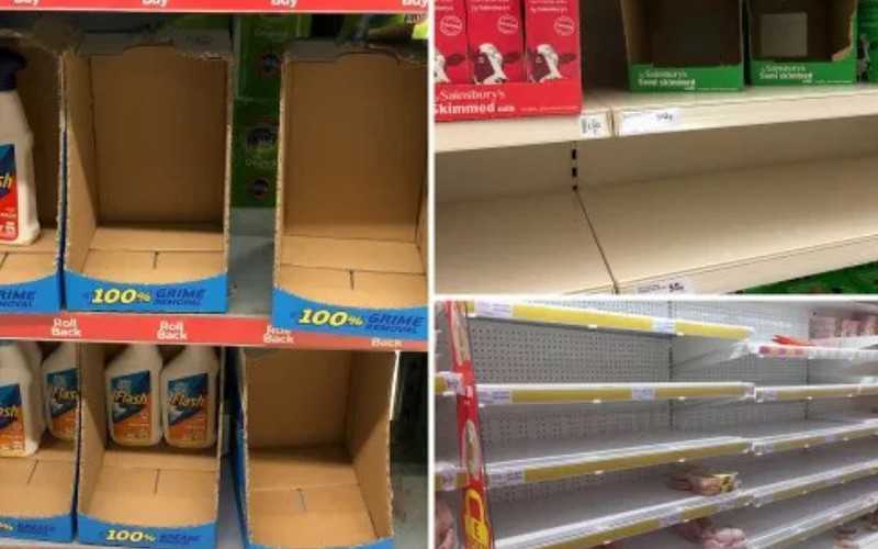 Początek paniki w UK. Ze sklepów znikają ryż, olej i konserwy