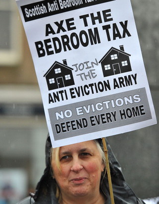 Bedroom tax: one in seven households 'face eviction'