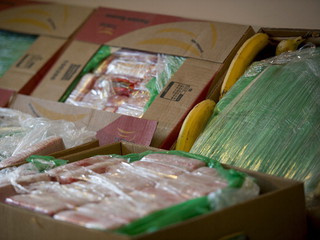 Znaleziono 400 kg kokainy w skrzynkach z bananami