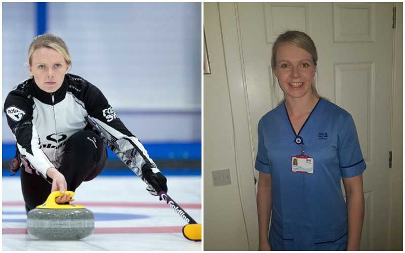 Curling champion Vicky Wright returns to NHS frontline