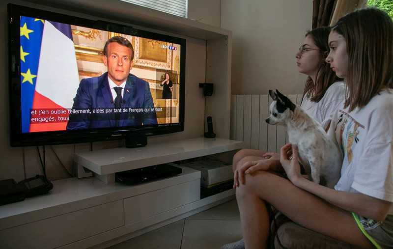 France's Macron extends lockdown in TV address