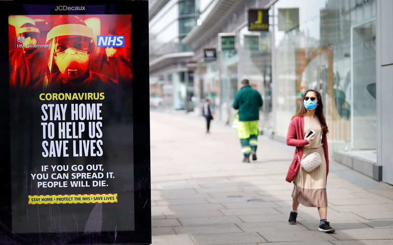 847 nowych ofiar koronawirusa w UK